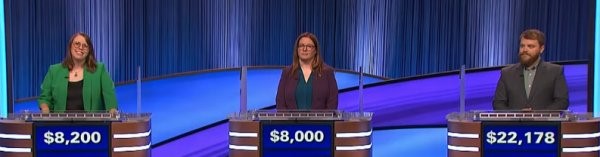 Final Jeopardy (9/30/2024) Kate Roesch, Alison Prelusky, Ryan Manton