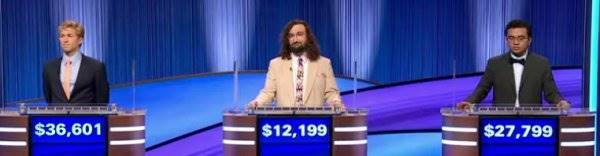 Final Jeopardy (1/10/2025) Drew Goins, Sam Cameron, Enzo Cunanan