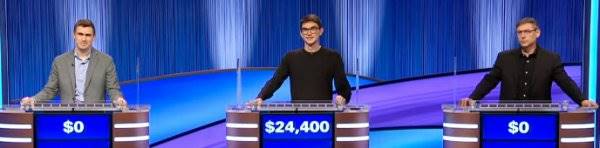 Final Jeopardy (1/17/2025) Adam Hersh, Marko Saric, Will Weiss