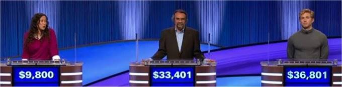 Final Jeopardy (1/6/2025) Jonquil Garrick-Reynolds, Steve Miller, Drew Goins