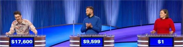 Final Jeopardy (2/5/2025) Isaac Hirsch, Mark Fitzpatrick, Amy Hummel