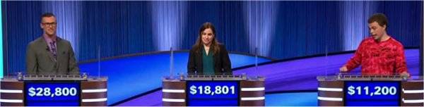 Final Jeopardy (3/12/2025) James Corson, Kristen VanBlargan, Brian Nieves