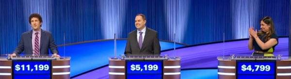 Final Jeopardy (3/6/2025) Matt Amodio, Roger Craig, Juveria Zaheer