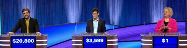 Final Jeopardy (5/13/2025) Andrew Jones, Aaron Dmiszewicki, Katie Tarara