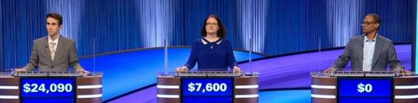 Final Jeopardy (7/24/2025) Scott Riccardi, Sarah Rubenfeld, Senay Goitom