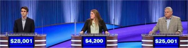 Final Jeopardy (7/7/2025) Scott Riccardi, Ashley Caval Curto, Vince Carter