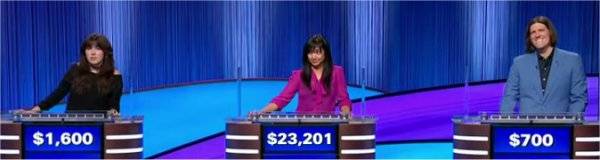 Final Jeopardy (10/16/2025) Delaney O'Dea, Cindy del Rosario, Dave Keder