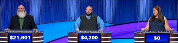 Final Jeopardy (10/20/2025) Dargan Ware, Nick Petrilli, Amanda Tholke