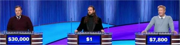 Final Jeopardy Results for Thursday, October 23, 2025 Final Jeopardy (10/23/2025) Tom Devlin, Elijah Perseus Blumov, Jake Tomlin