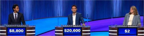 Final Jeopardy (10/27/2025) Shaan Mishra, Aaron Levine, Morgan Walker