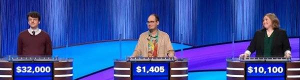 Final Jeopardy (11/13/2025) Harrison Whitaker, David Lewis, Sheila Collins