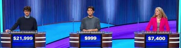 Final Jeopardy Results for Friday, November 28, 2025 Final Jeopardy (11/28/2025) Harrison Whitaker, Wilder Seitz, Samantha Meier