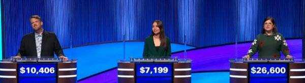 Final Jeopardy (11/5/2025) Joseph Evans, Sofia Meisburger, Allegra Kuney