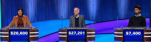 Final Jeopardy (12/30/2025) Emily Johnson, Dondi DeMarco, Ricky Chandak