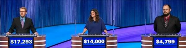 Final Jeopardy Results for Wednesday, September 24, 2025 Final Jeopardy (9/24/2025) Steven Olson, Natalie Shapero, Jaedon Jerue