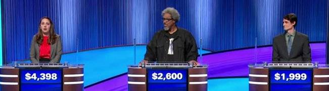 Final Jeopardy Results for Thursday, January 22, 2026 Final Jeopardy (1/22/2026) Ashley Chan, W. Kamau Bell, Alex DeFrank