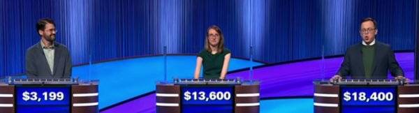 Final Jeopardy Results for Thursday, January 8, 2026 Final Jeopardy (1/8/2026) Pete Johnston, Vickie Talvola, Jonathan Hugendubler