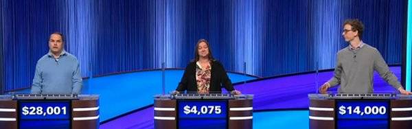 Final Jeopardy Results for Friday, February 13, 2026 Final Jeopardy (2/13/2026) Roger Craig, Jen Giles, Drew Basile