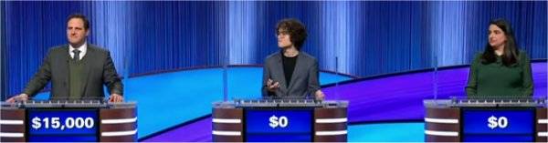 Final Jeopardy Results for Wednesday, February 25, 2026 Final Jeopardy (2/25/2026) James Hirsh, Kevin Kodama, Lauren Vincent