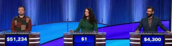 Final Jeopardy Results for Wednesday, March 17, 2026 Final Jeopardy (3/17/2026) Jamie Ding, Carman Nareau, Aidan O'Connell