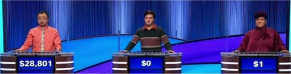 Final Jeopardy Results for Wednesday, March 18, 2026 Final Jeopardy (3/18/2026) Jamie Ding, Luke Minton, Kamilah Tisdale