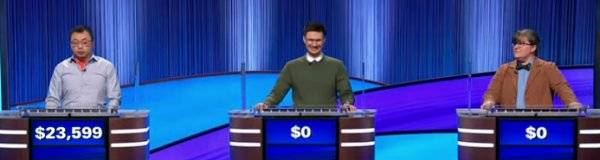Final Jeopardy Results for Wednesday, March 25, 2026 Final Jeopardy (3/25/2026) Jamie Ding, Thayer Warne, Tallulah Pollard