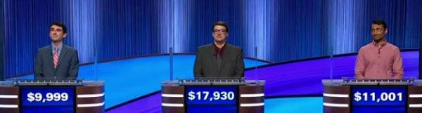 Final Jeopardy Results for Thursday, March 5, 2026 Final Jeopardy (3/5/2026) Quentin Powers, Cory Aiello, Nishal Shah