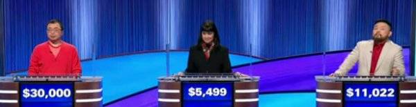 Final Jeopardy Results for Friday, April 17, 2026 Final Jeopardy (4/17/2026) Jamie Ding, Tini Howard, Taotao Zhang