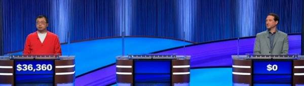 Final Jeopardy Results for Tuesday, April 7, 2026 Final Jeopardy (4/7/2026) Jamie Ding, Divya Srijay, Kevin Iannone