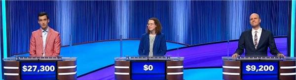 Final Jeopardy Results for Tuesday, May 12, 2026 Final Jeopardy (5/12/2026) Tristan Williams, Laurel Gilmer, Will Thornton