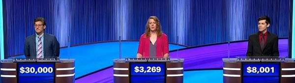 Final Jeopardy Results for Monday, May 25, 2026 Final Jeopardy (5/25/2026) Chris D'Angelo, Veronica Matthews, Jack Kelly