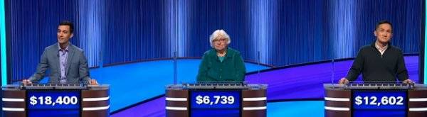 Final Jeopardy (5/7/2026) Tristan Williams, Helen Yoas, Robert Yan
