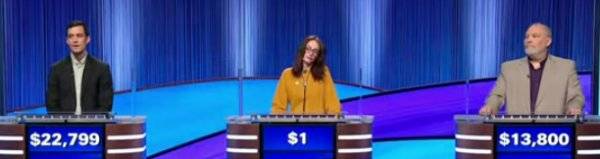 Final Jeopardy Results for Friday, May 8, 2026 Final Jeopardy (5/8/2026) Tristan Williams, Natalie Oyler-Lusco, Bill Bogan