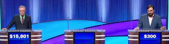 Final Jeopardy Results for Monday, June 15, 2026 Final Jeopardy (6/15/2026) Adam Remsen, Sue Barndt, Benjy Malings