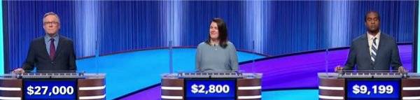 Final Jeopardy Results for Thursday, June 18, 2026 Final Jeopardy (6/18/2026) Adam Remsen, Nora Inman, Tyler Stevenson