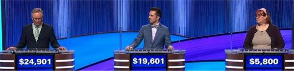 Final Jeopardy Results for Friday, June 19, 2026 Final Jeopardy (6/19/2026) Adam Remsen, Jacob Ross-Ewart, Deidre Purcell