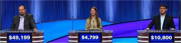 Final Jeopardy Results for Tuesday, June 2, 2026 Final Jeopardy (6/2/2026) Peter McFerrin, Savannah Madeira, Alex Reyes