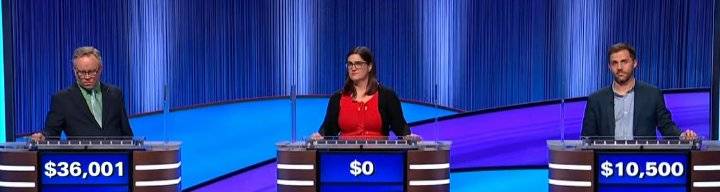 Final Jeopardy Results for Wednesday, June 25, 2026 Final Jeopardy (6/25/2026) Adam Remsen, Kate Raven, Derek Lombardi