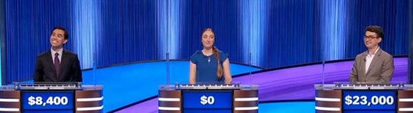 Final Jeopardy Results for Monday, July 20, 2026 Final Jeopardy (7/20/2026) Caleb Groen, Tatiana Chichilla, Sam Ryan