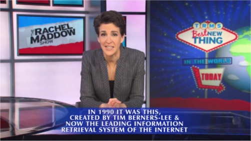 Rachel Maddow presents the Best New Thing in the World on Jeopardy!