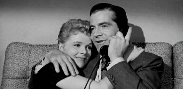 Dana Andrews and Sally Forrest