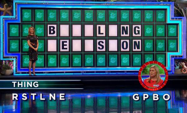 Michelle on Wheel of Fortune (1-22-2019)