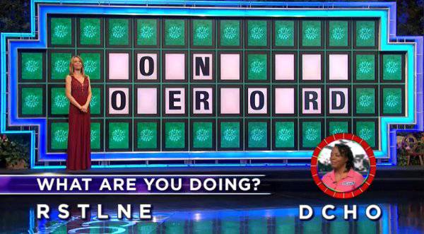 Cheryl Reynolds-Young on Wheel of Fortune (1-4-2018)