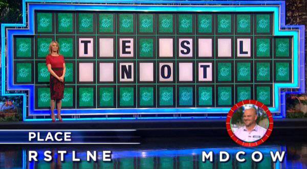 Les Norman on Wheel of Fortune (1-5-2018)