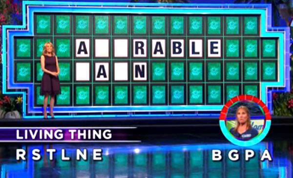 Laurie on Wheel of Fortune (10-30-2019)