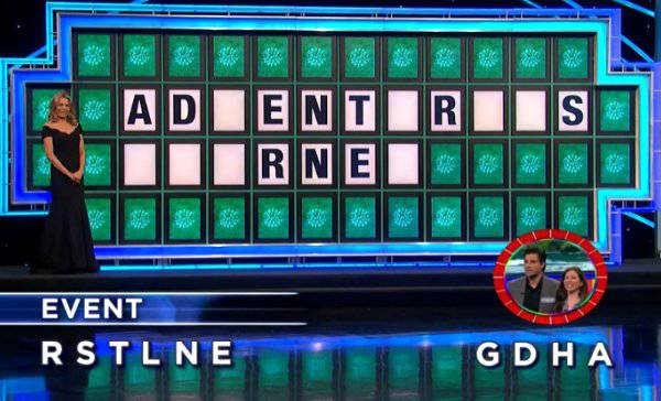 Philip and Laura Beth on Wheel of Fortune (2-11-2019)