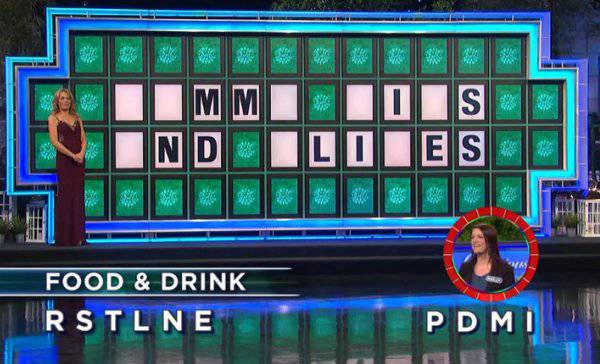 Kelly on Wheel of Fortune (4-3-2019)