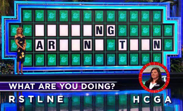 Jackie on Wheel of Fortune (5-20-2019)