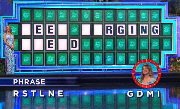 Paige on Wheel of Fortune (5-3-2019)