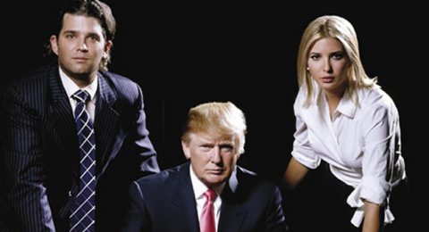 Donald Trump and his kids on Celebrity Apprentice
